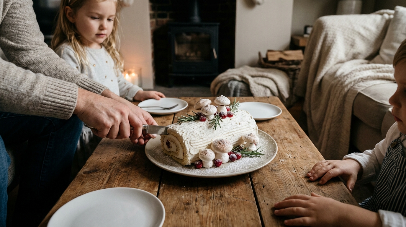 Découvrez la délicieuse bûche blanche pour vos fêtes