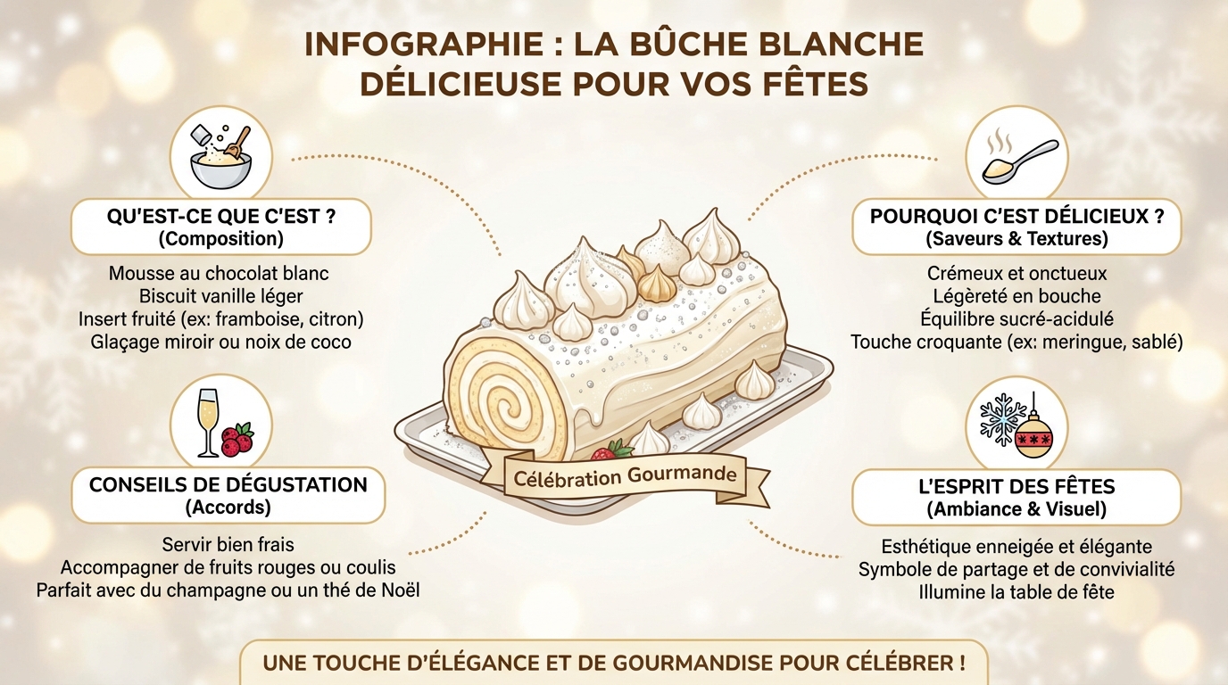 Découvrez la délicieuse bûche blanche pour vos fêtes 1 Étapes de préparation