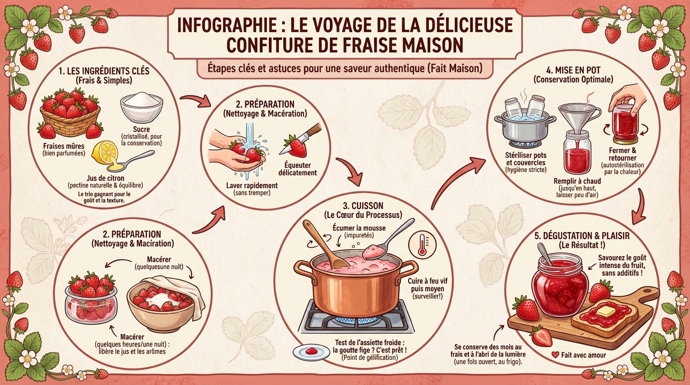 Découvrez la délicieuse confiture de fraise maison 1 Conseils pour réussir sa confiture