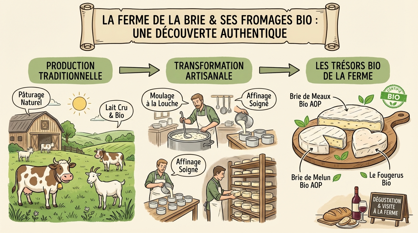 Découvrez la ferme de la brie et ses fromages bio 1 Les fromages bio de la ferme