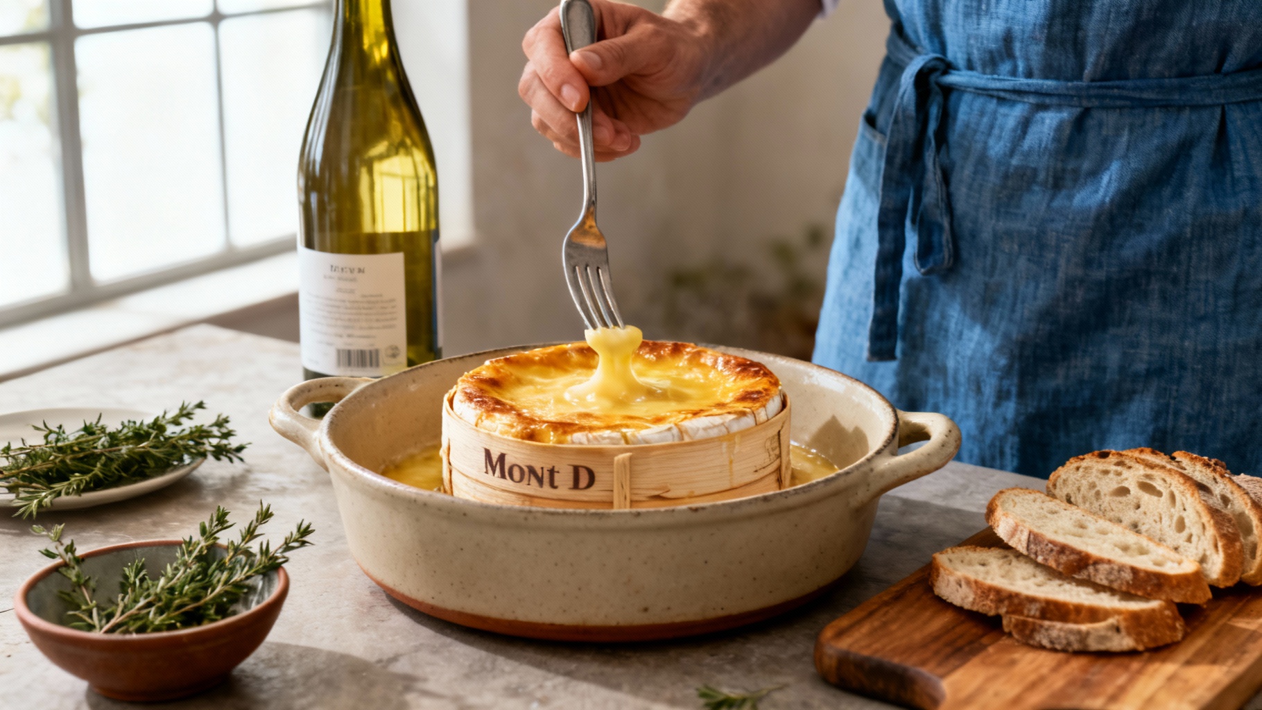 Découvrez la meilleure recette de mont d'or au four