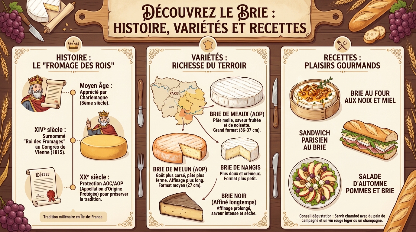 Les différentes variétés de brie