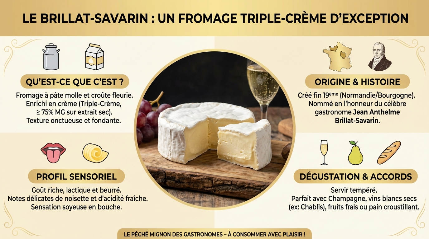 Découvrez le brillat-savarin, fromage d'exception 1 Comment déguster le Brillat-Savarin