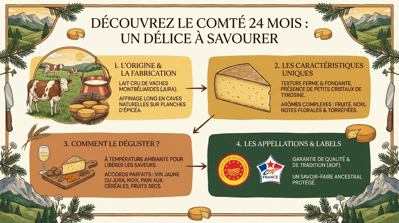 Découvrez le comté 24 mois : un délice à savourer 1 Comment déguster le comté 24 mois ?