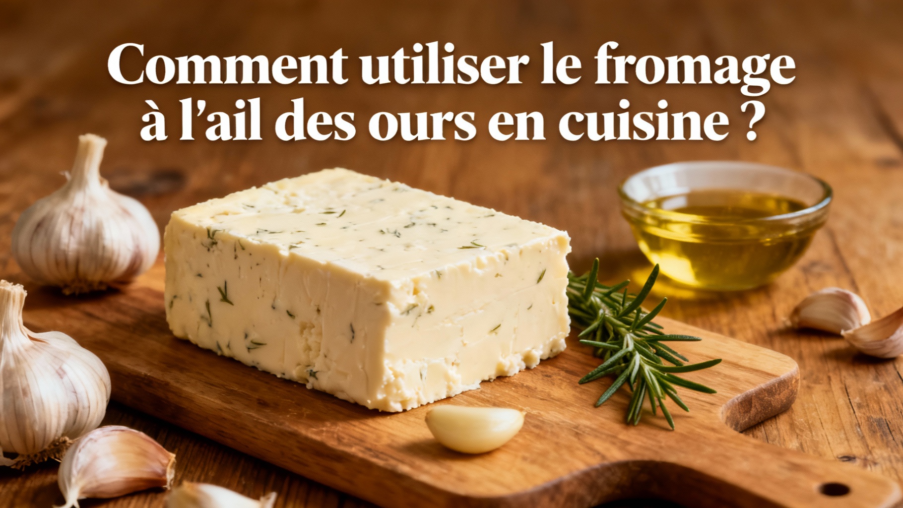 Découvrez le fromage à l'ail des ours : un délice à savourer 1 Comment utiliser le fromage à l'ail des ours en cuisine ?