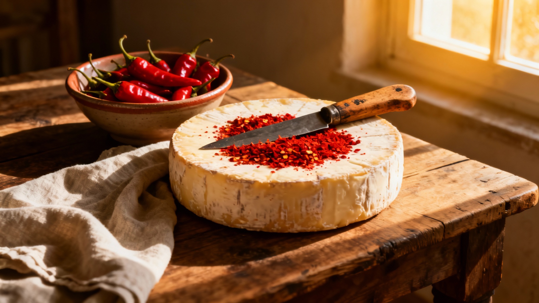 Découvrez le fromage au piment d'espelette, un délice unique