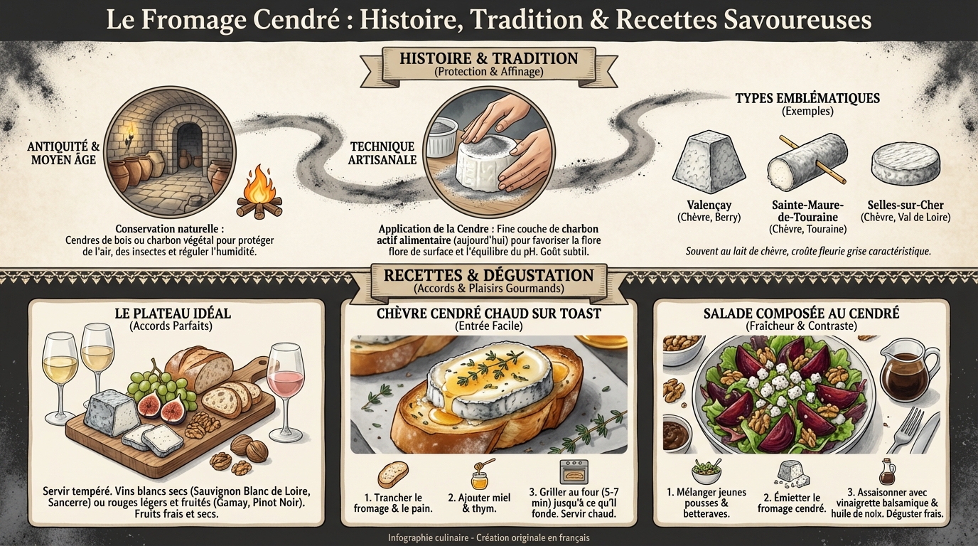 Découvrez le fromage cendré : histoire et recettes 1 Les variétés de fromage cendré