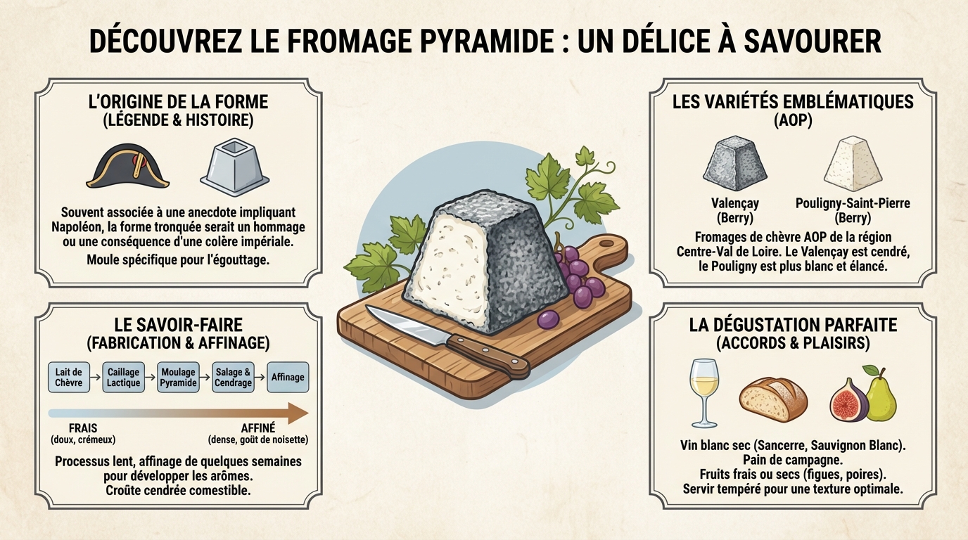 Découvrez le fromage pyramide : un délice à savourer 1 Qu'est-ce que le fromage pyramide ?