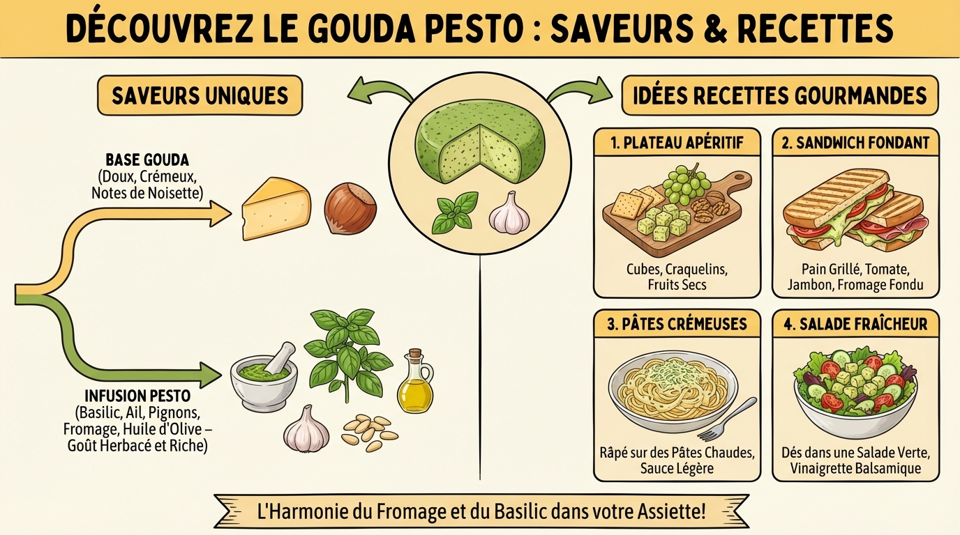 Comment déguster le gouda pesto ?