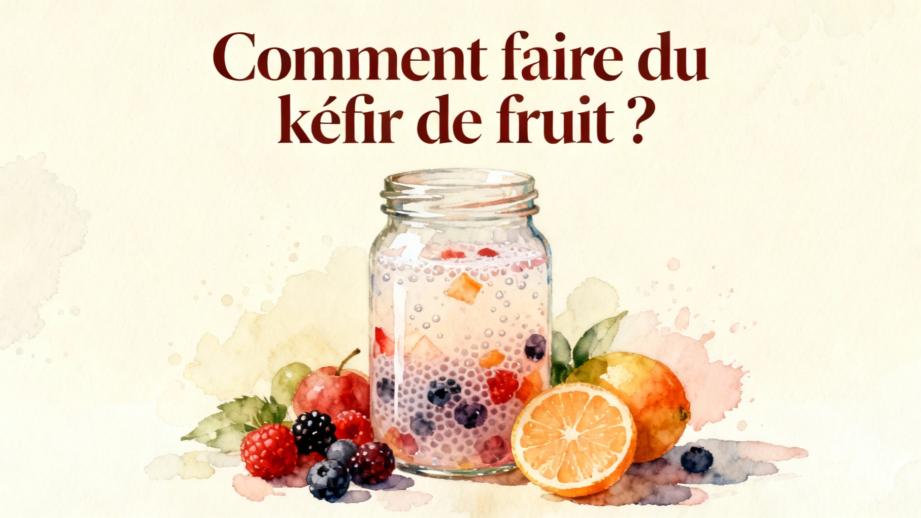 Découvrez le kéfir de fruit : bienfaits et recette facile 1 Comment faire du kéfir de fruit ?