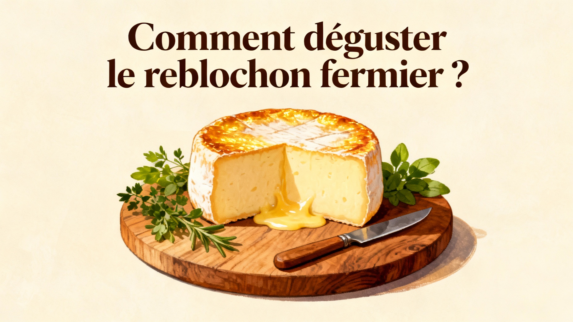 Découvrez le reblochon fermier : goût et traditions 1 Comment déguster le reblochon fermier ?