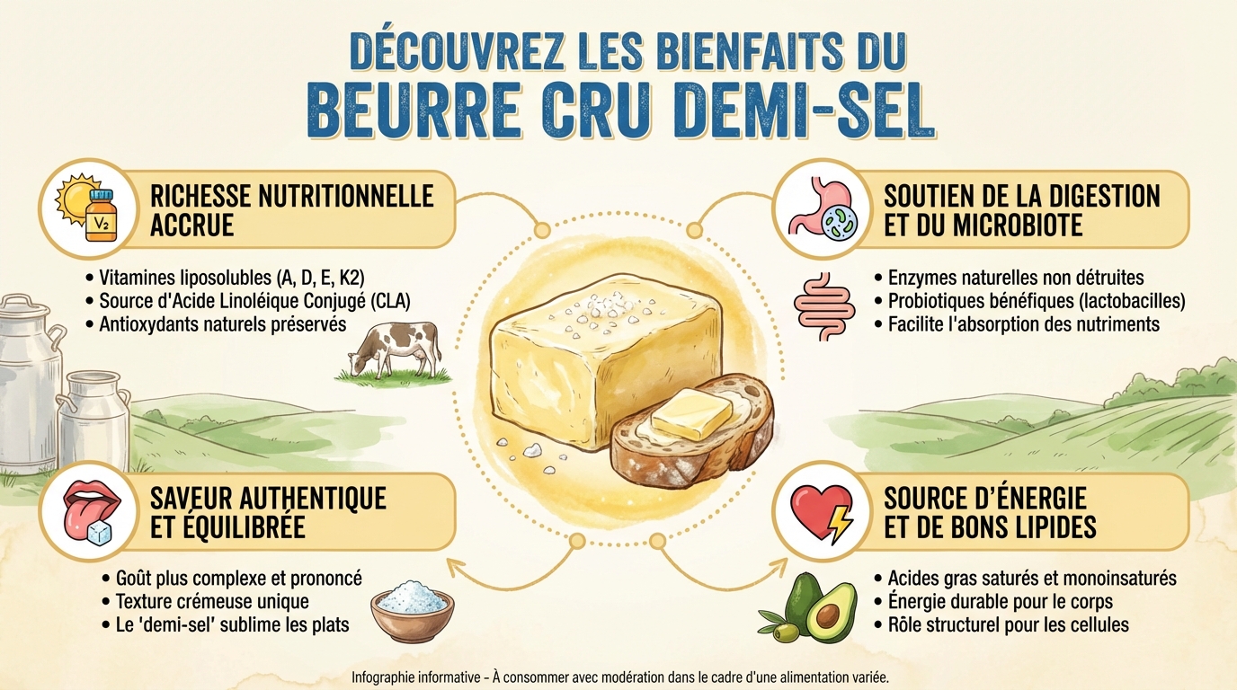 Comment utiliser le beurre cru en cuisine