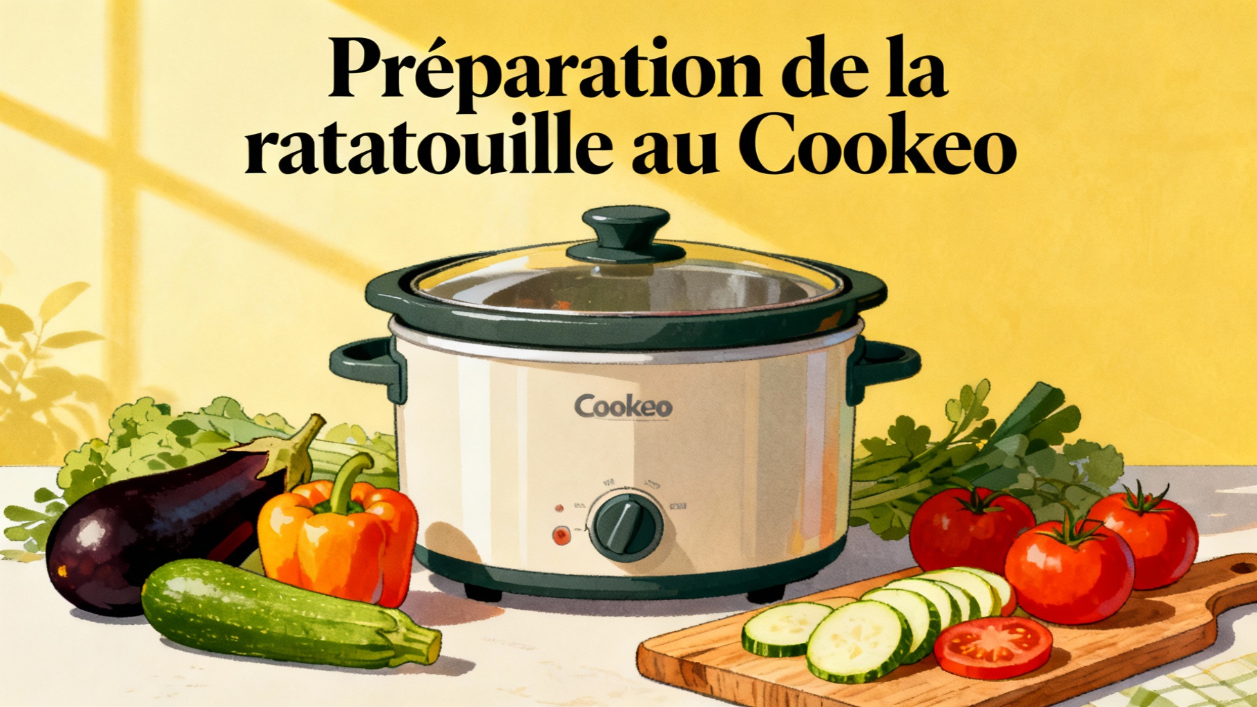 Préparez une délicieuse ratatouille au cookeo facilement 1 Préparation de la ratatouille au Cookeo