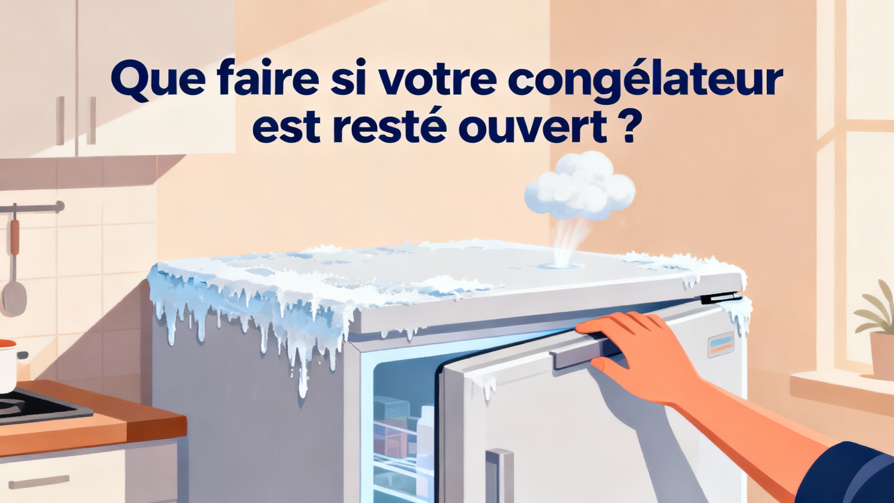 Que faire si votre congélateur est resté ouvert ?