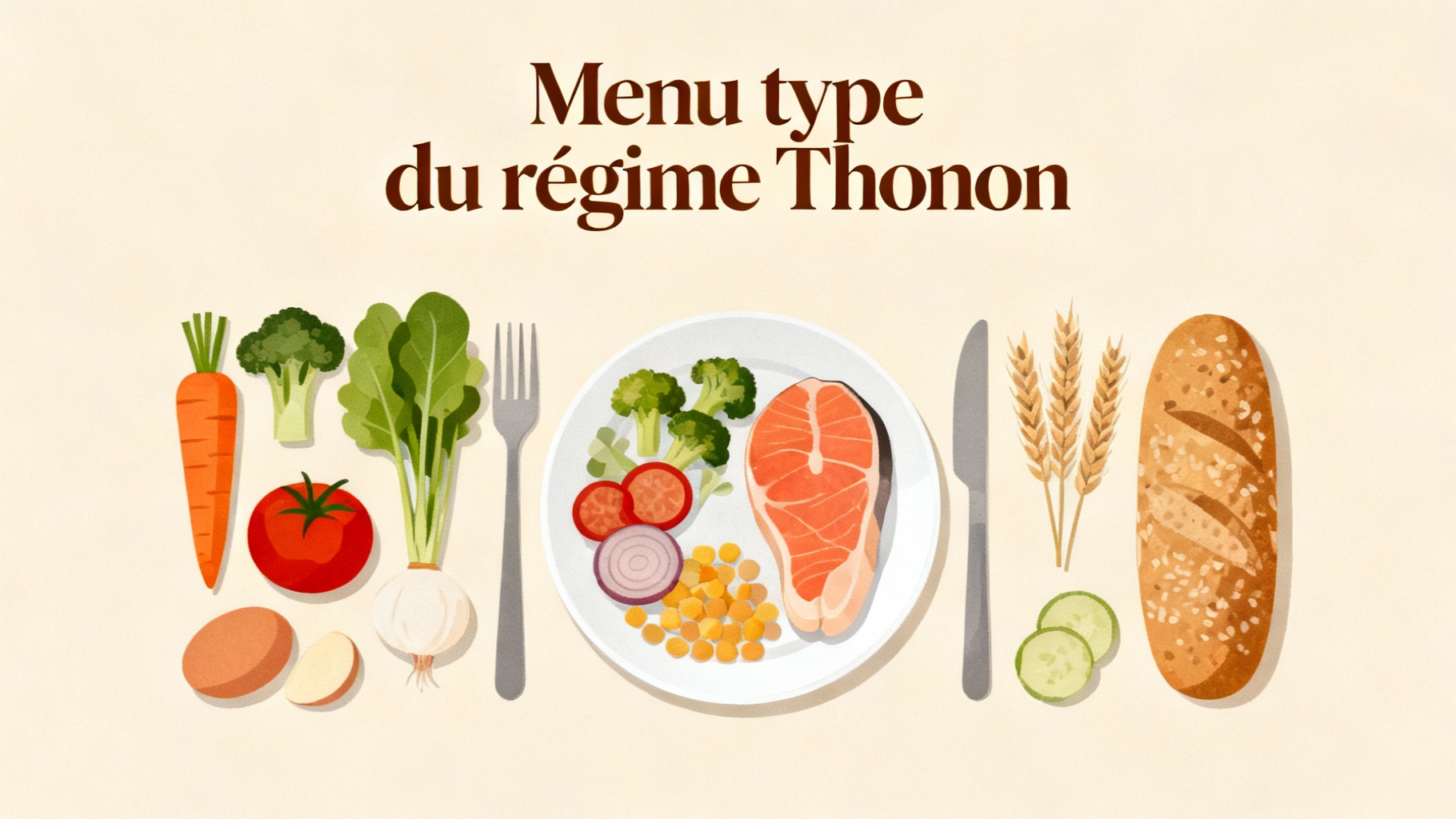Régime thonon : tout ce qu'il faut savoir pour maigrir 1 Menu type du régime Thonon