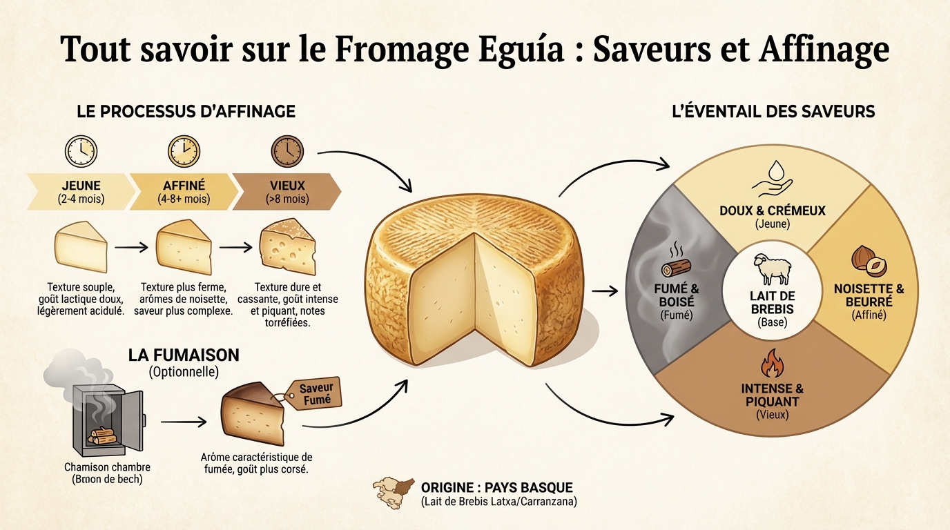 Tout savoir sur le fromage eguía : saveurs et affinage 1 Comment déguster le fromage Eguía