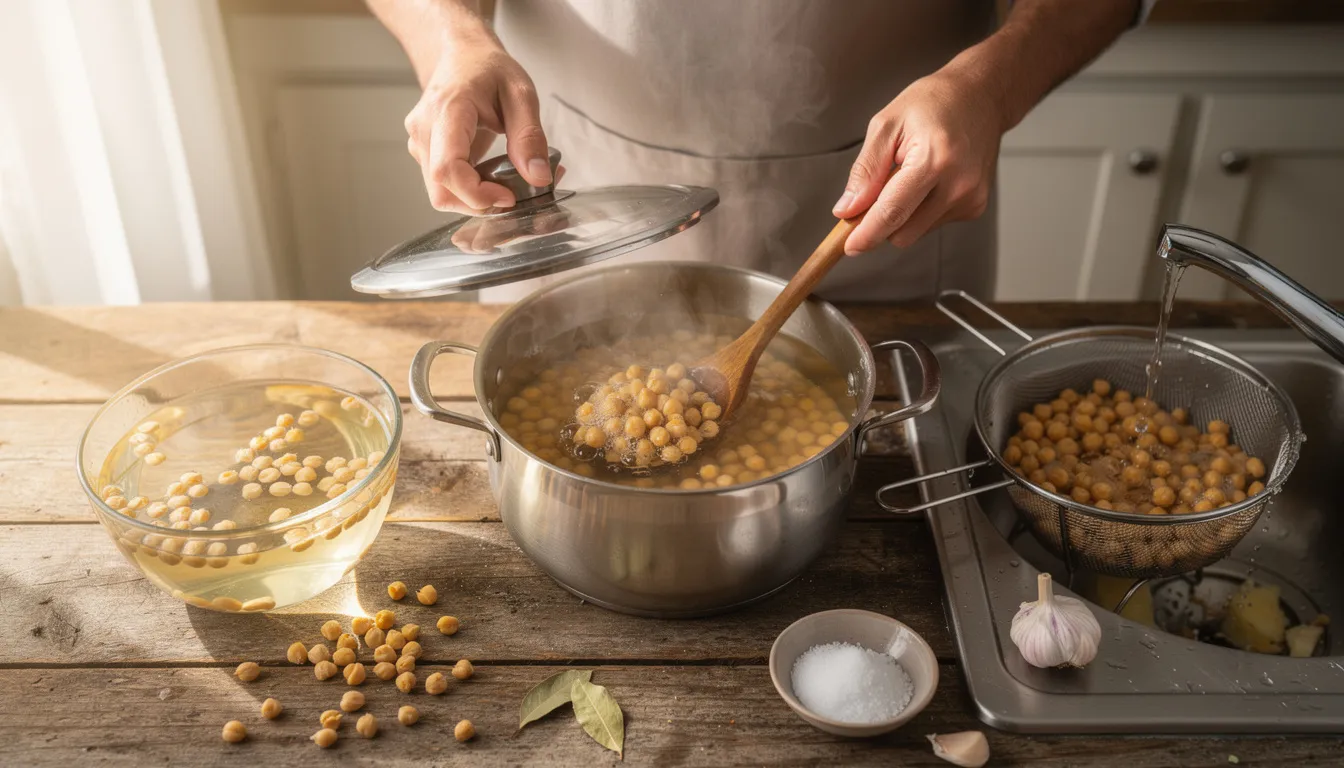 Comment réussir la cuisson des pois chiches facilement
