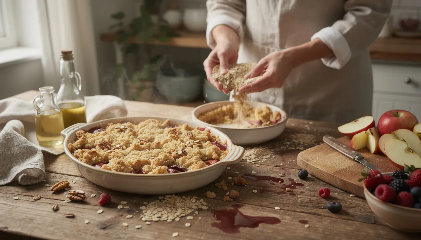 Découvrez la recette parfaite de crumble sans beurre