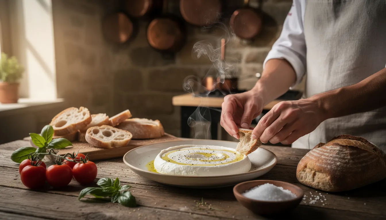 Découvrez la stracciatella fumée : un délice italien