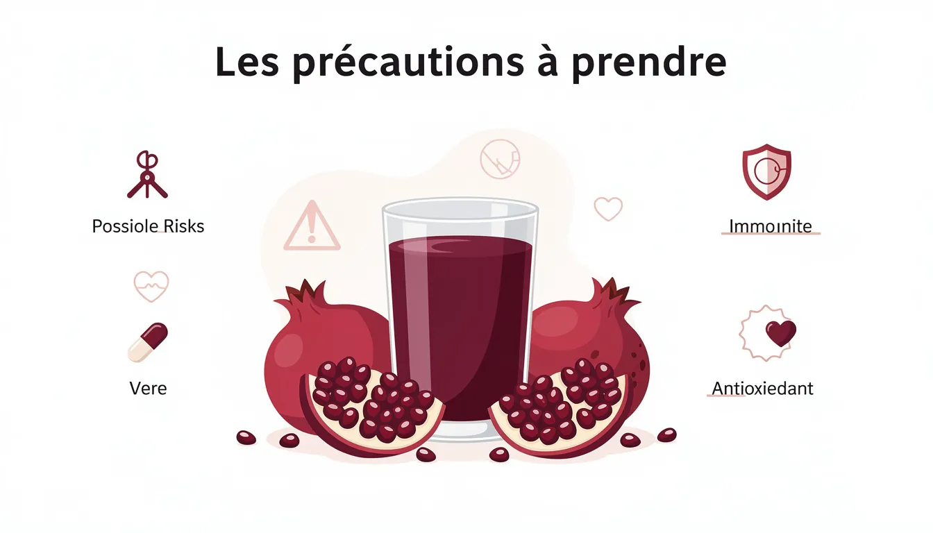 Jus de grenade : dangers, précautions et bienfaits à connaître 1 Les précautions à prendre