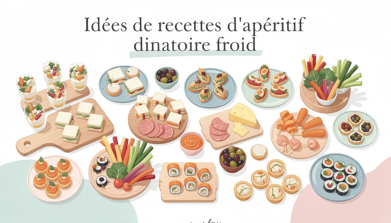 Les meilleures idées d'apéritif dinatoire froid 1 Idées de recettes d'apéritif dinatoire froid