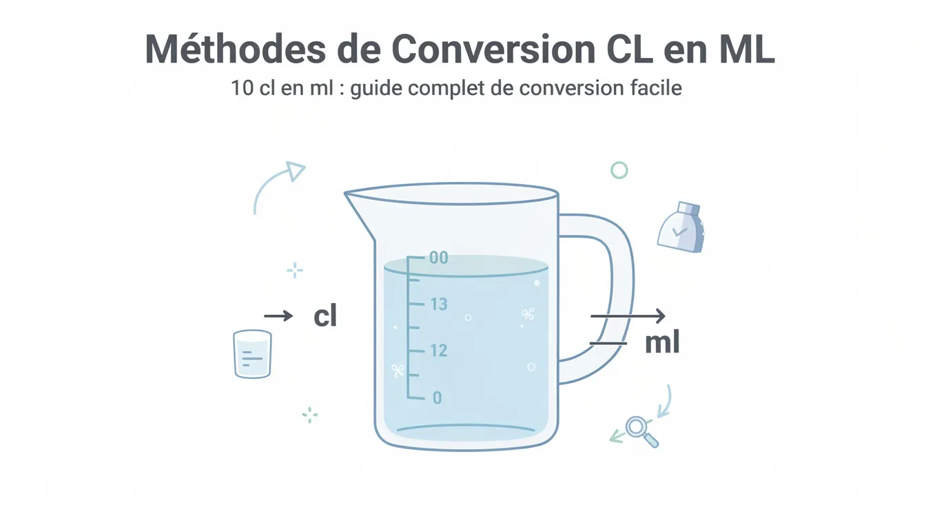 10 cl en ml : guide complet de conversion facile 1 Méthodes de Conversion CL en ML