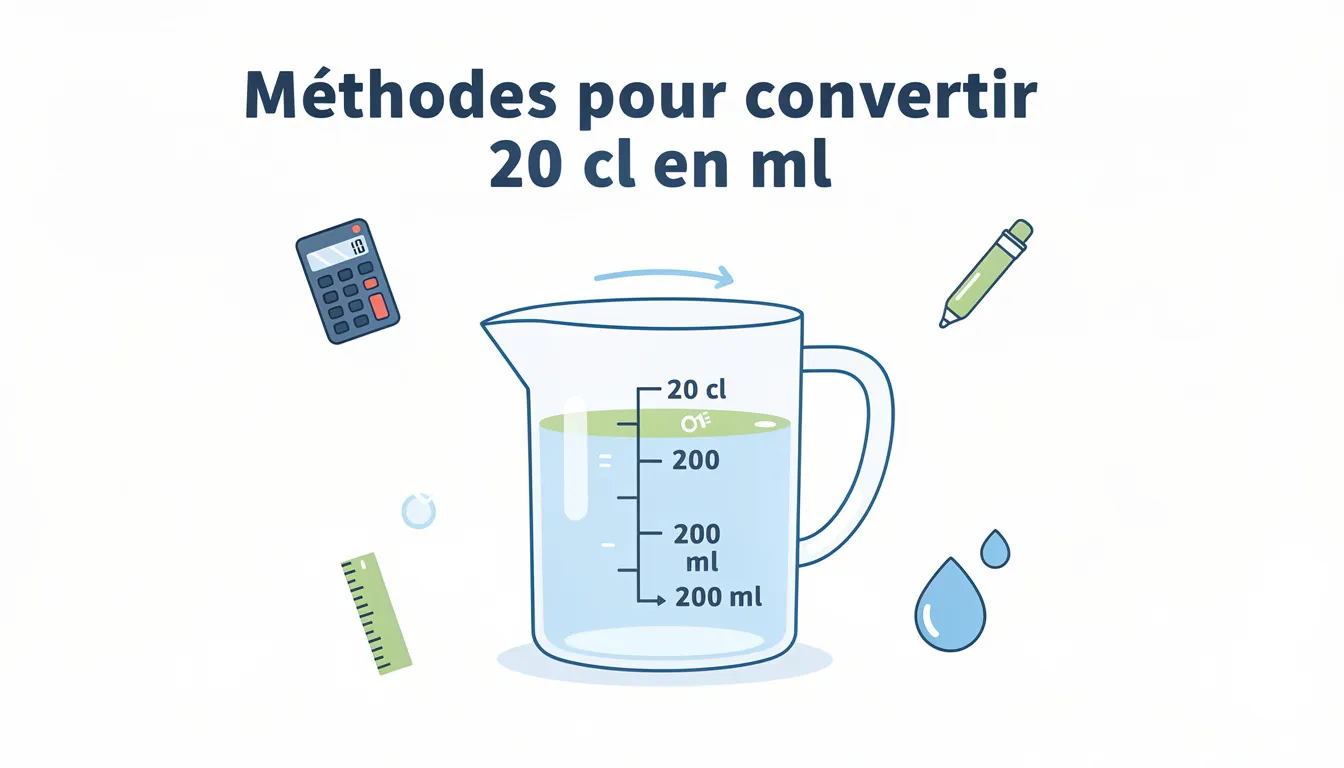 Comment convertir 20 cl en ml : guide pratique et astuces 1 Méthodes pour convertir 20 cl en ml