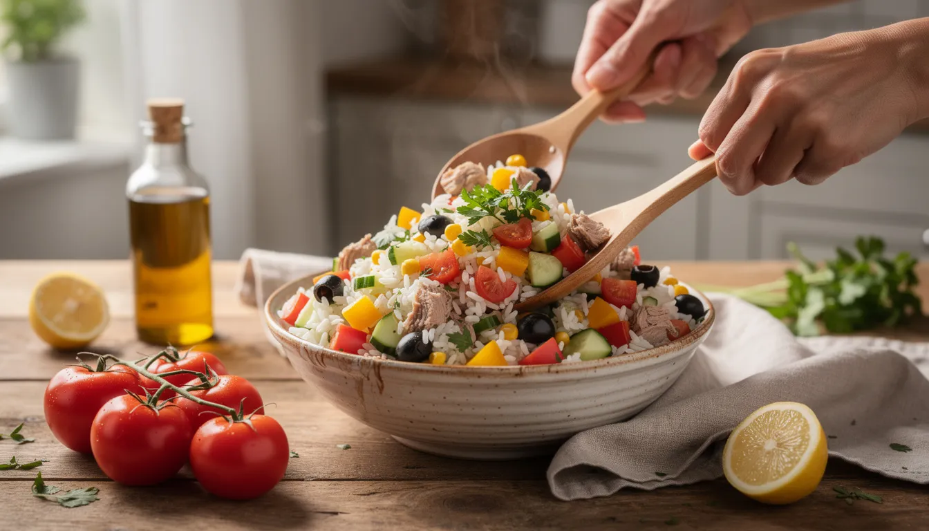 La meilleure recette de salade de riz facile et délicieuse