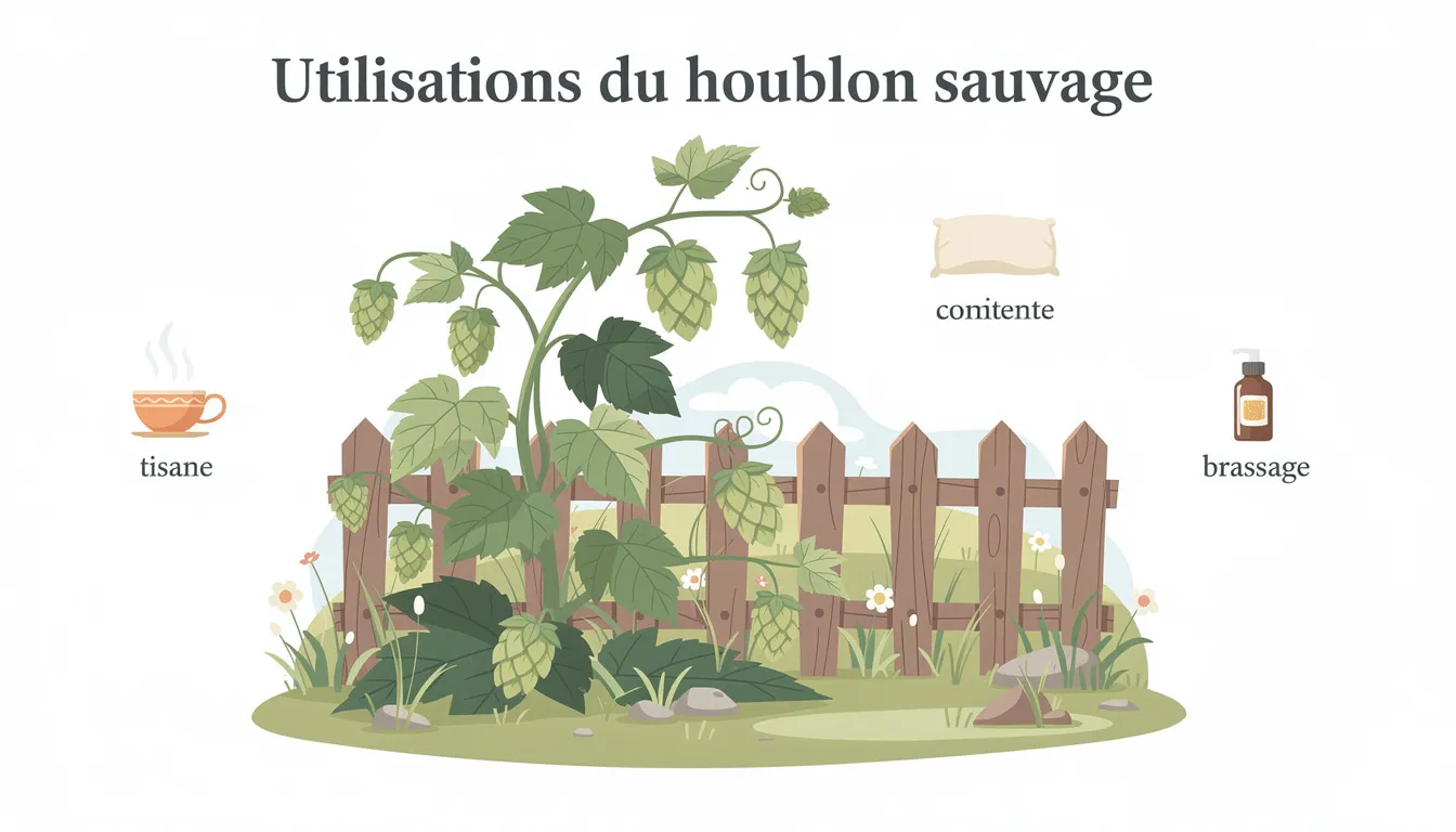Utilisations du houblon sauvage